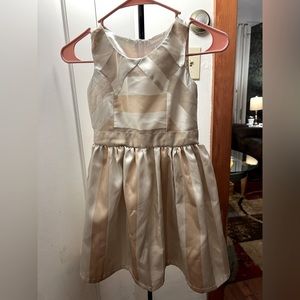 Girls Party Dress, Beige/Peach Colors, Size 6X/7.
